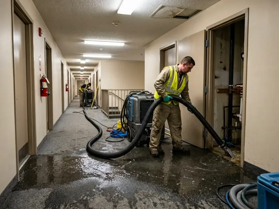 multi-unit-apartment-hallway-f-005 — frequently asked questions, Emergency Burst Pipe Water Extraction & Removal in Rainbow…